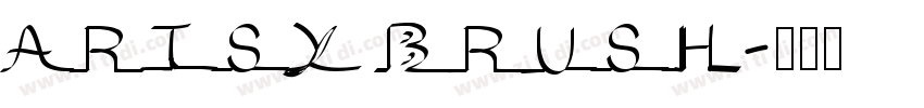 ARTSY BRUSH字体转换